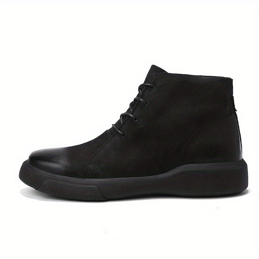 Men's High Top Lace Up Boots Casual Walking Shoes