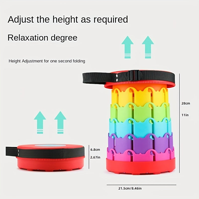 Foldable Stool for Kids Camping Hiking BBQ Lightweight Supports 300lbs