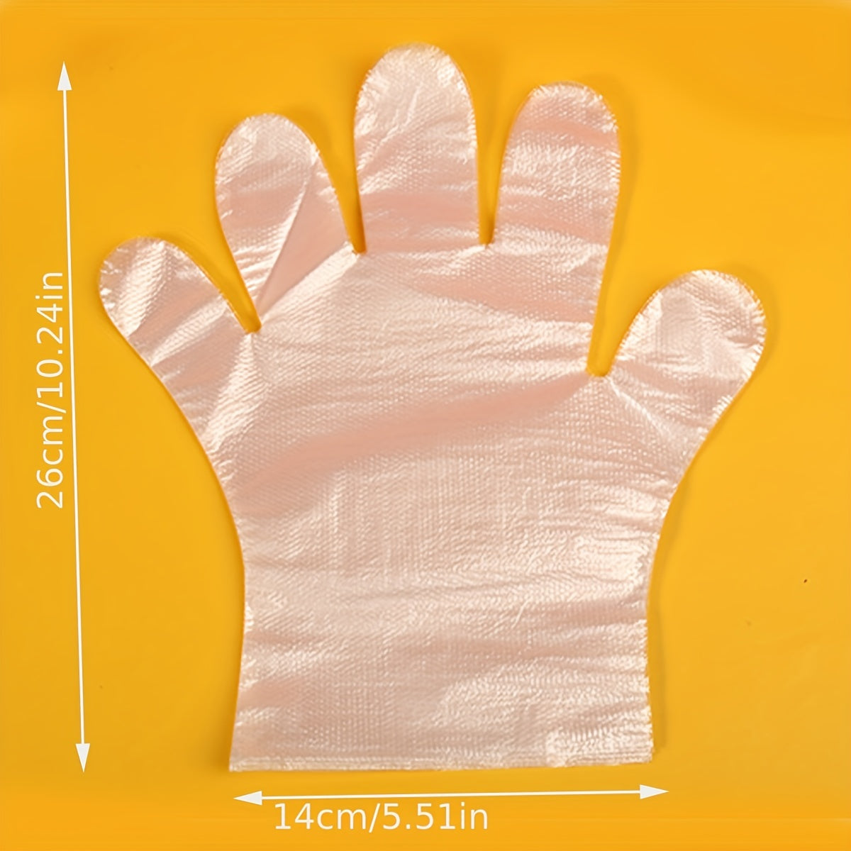 100pcs Plastic Disposable Gloves for Cleaning Beauty Salons Hair Dyeing