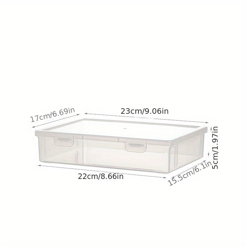 Transparent Plastic Stackable Pencil Case for Art Supplies