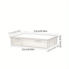 Transparent Plastic Stackable Pencil Case for Art Supplies