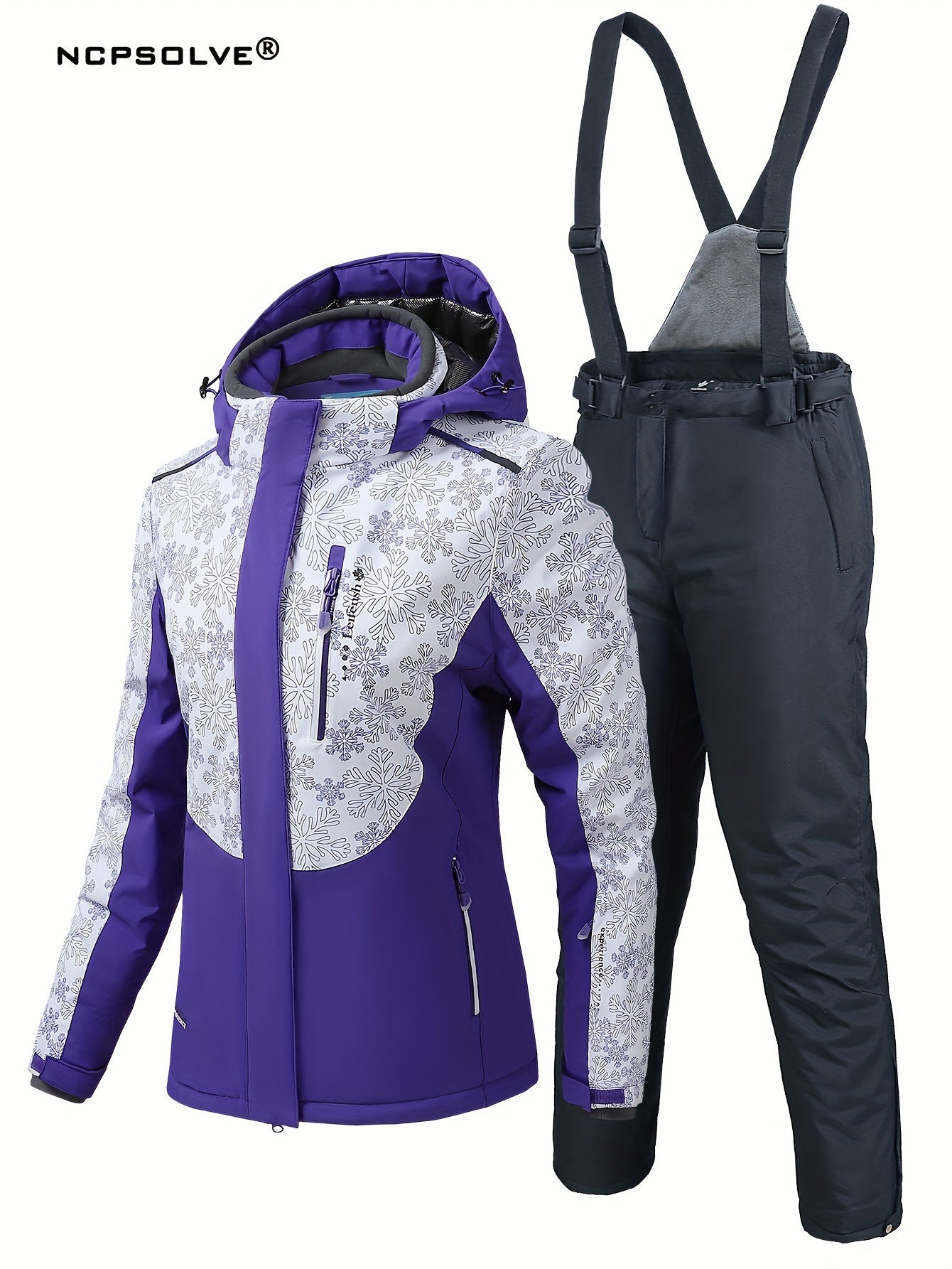 Women's Windproof Ski Set Jacket & Trouser Suit