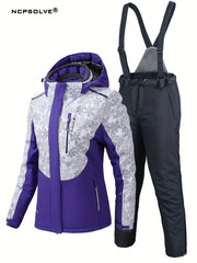 Women's Windproof Ski Set Jacket & Trouser Suit