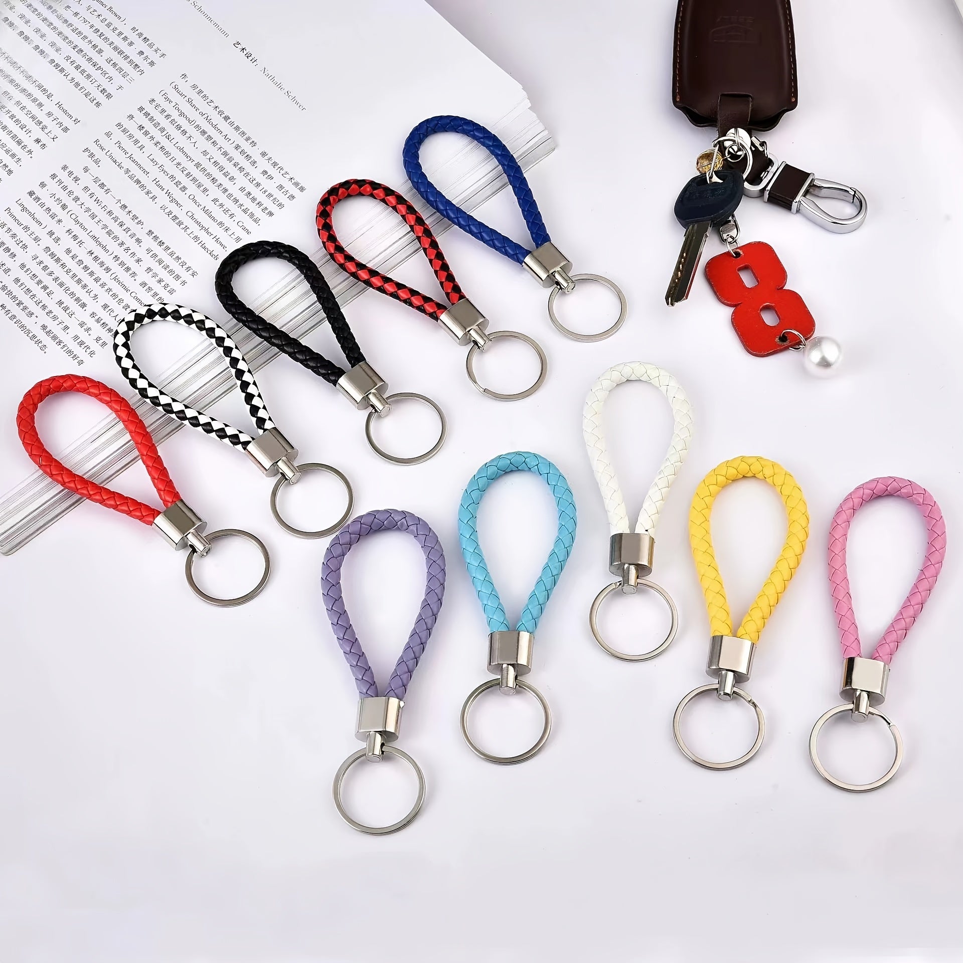 Colorful Braided Bag Accessories for Handbag Shoulder Purse