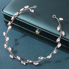 Bridal Wedding Crystals Long Hair Vine Headpiece