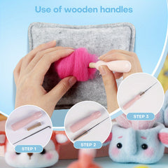 Needle Felting Starter Kit For DIY Craft Art Pendant