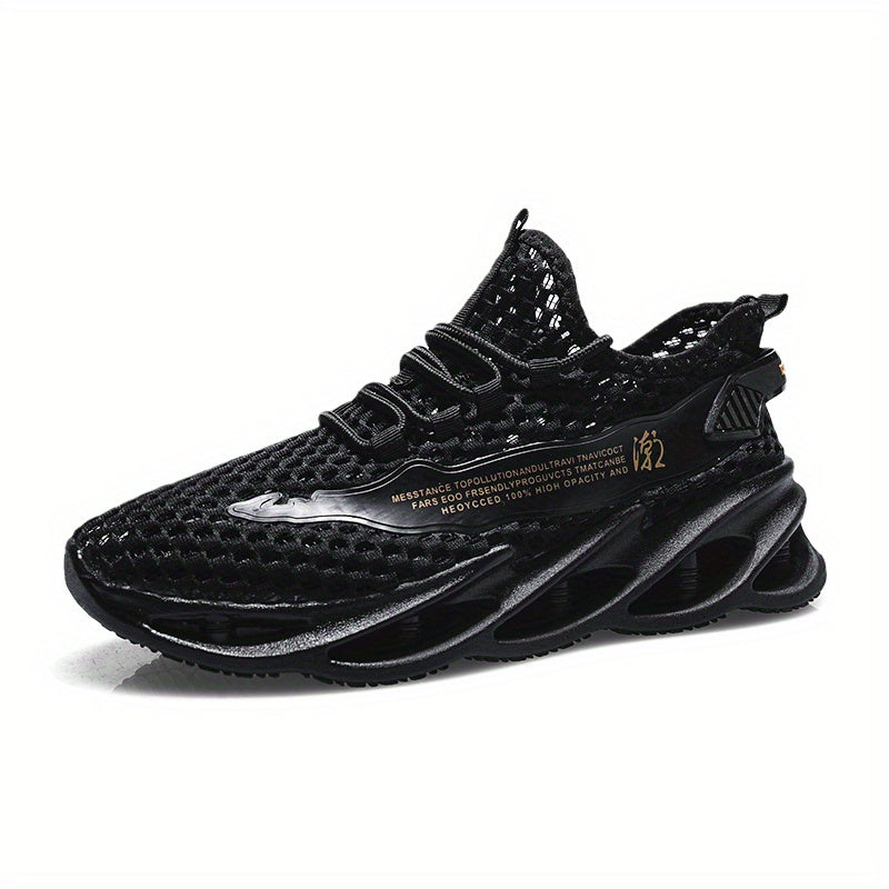 Men's Breathable Lace Up Mesh Sneakers Casual Outdoor Shoes