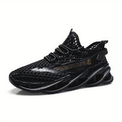 Men's Breathable Lace Up Mesh Sneakers Casual Outdoor Shoes