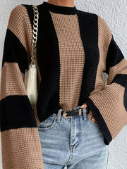 Colorblock Round Neck Jumper
