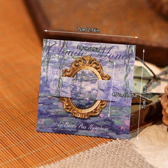 1:12 Scale Lotus Photo Frame Textured Dollhouse Wall Art Mixed Colors DIY Prop