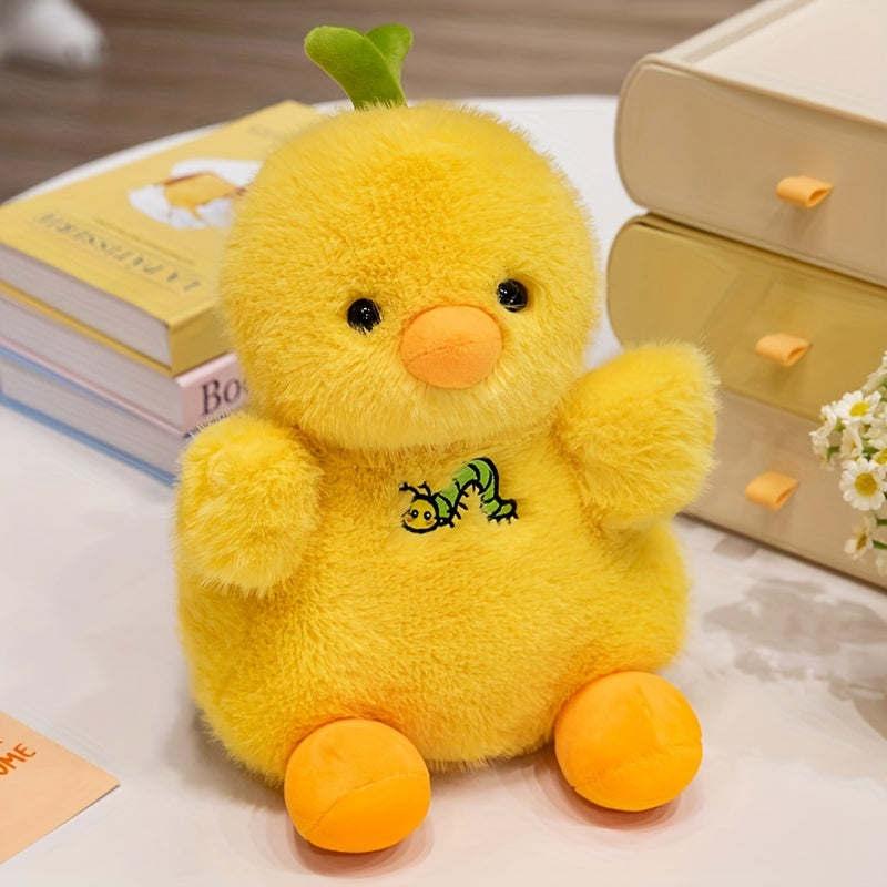 7 87in Yellow Duck and Chicken Plush Toy Soft Farm Animals Doll Funny Holiday