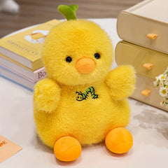 7 87in Yellow Duck and Chicken Plush Toy Soft Farm Animals Doll Funny Holiday
