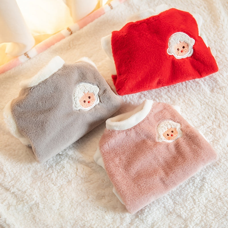 Winter Vest for Cats Plush Keep Warm Prevent Hair Loss