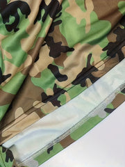 Men's Camo Cycling Jersey Quick Dry Long Sleeve Shirt