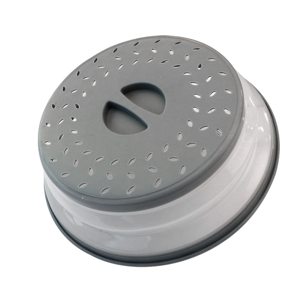 Collapsible Microwave Splatter Cover Silicone Fresh-keeping Cover 10.43x3.15