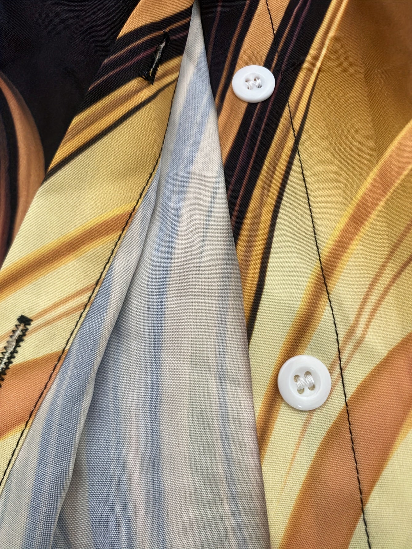 Men's Long Sleeve Lapel Shirt, Button Up