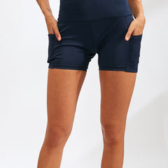 High Waist Yoga Shorts With Pocket