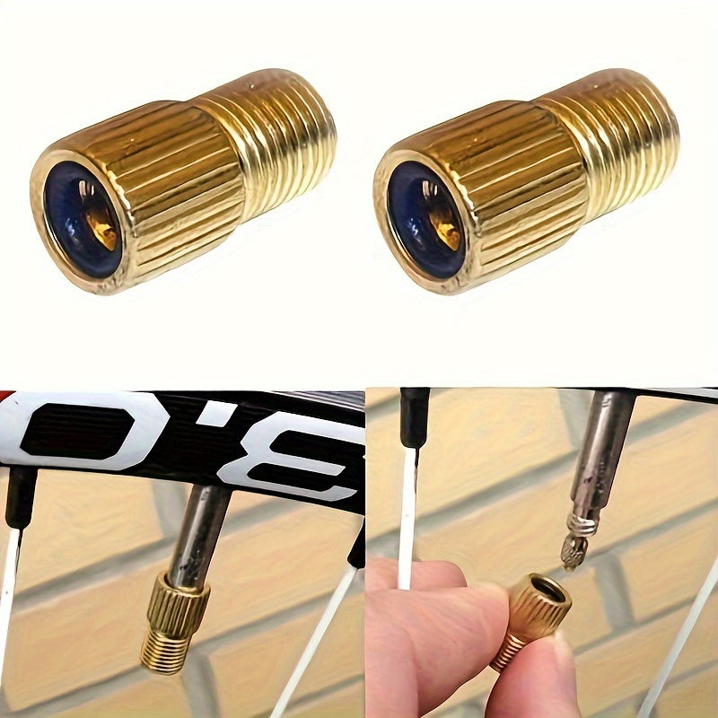 4pcs Bike Valve Adapter w/ Sealing Ring