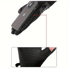 Winter Warm Fishing Gloves Two Finger Flip Non-Slip Waterproof Windproof Gloves