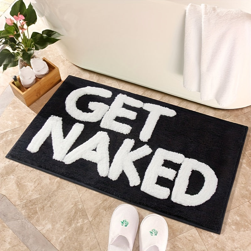 1pc Letter Absorbent Non slip Bathroom Floor Mat