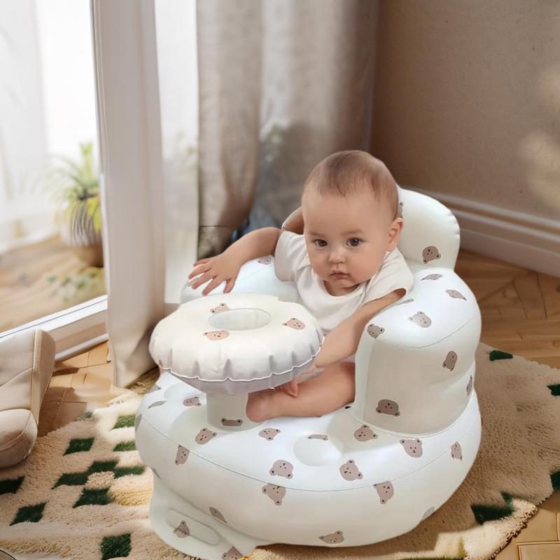 Kids Inflatable Learning Sofa Chair Portable Soft Comfortable Plastic