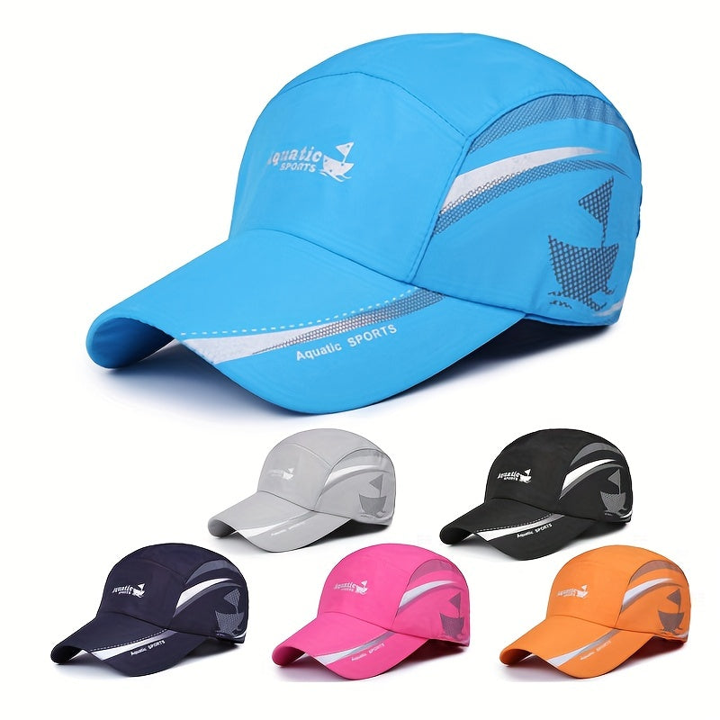 Quick Drying Mesh Baseball Cap Adjustable Sun Hat Lightweight Dad Hats