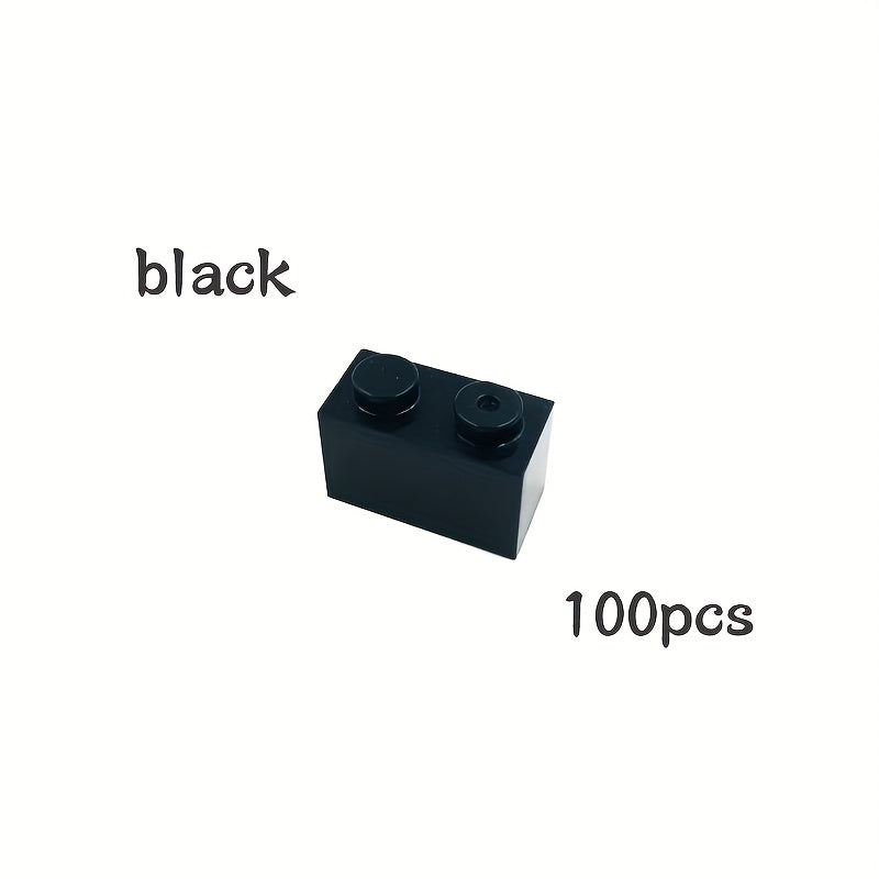100pcs Small Particle Building Blocks 3004 Set 1X2 High Brick Accessories