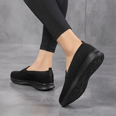 Women's Lightweight Knit Running Shoes Low Top Weaving Loafers