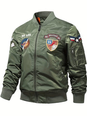 Men's Slim Fit Zip Up Sports Jacket