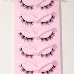 5 Pairs Cat Eye Fluffy Faux Mink 8D Wispy Lashes