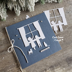 Catlove Christmas Window Metal Cutting Dies for DIY Craft