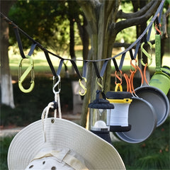 Multifunctional Camping Clothesline, Adjustable Lanyard