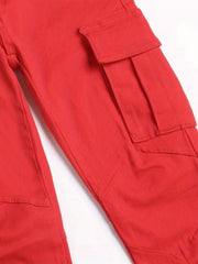 Boys Teen Casual Plain Pocket Side Jeans Pants Spring Autumn