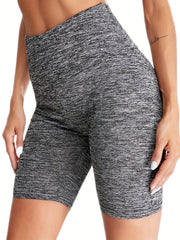 High Waist Sports Shorts Stretchy Fitness Running Sports Shorts
