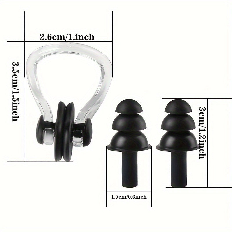 Diving Swimming Nose Clip Earplugs Set - Waterproof Ear Protection