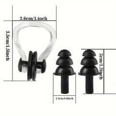 Diving Swimming Nose Clip Earplugs Set - Waterproof Ear Protection