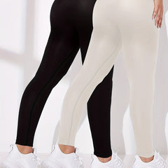 High Waist Ribbed Yoga Pants Women's Leggings