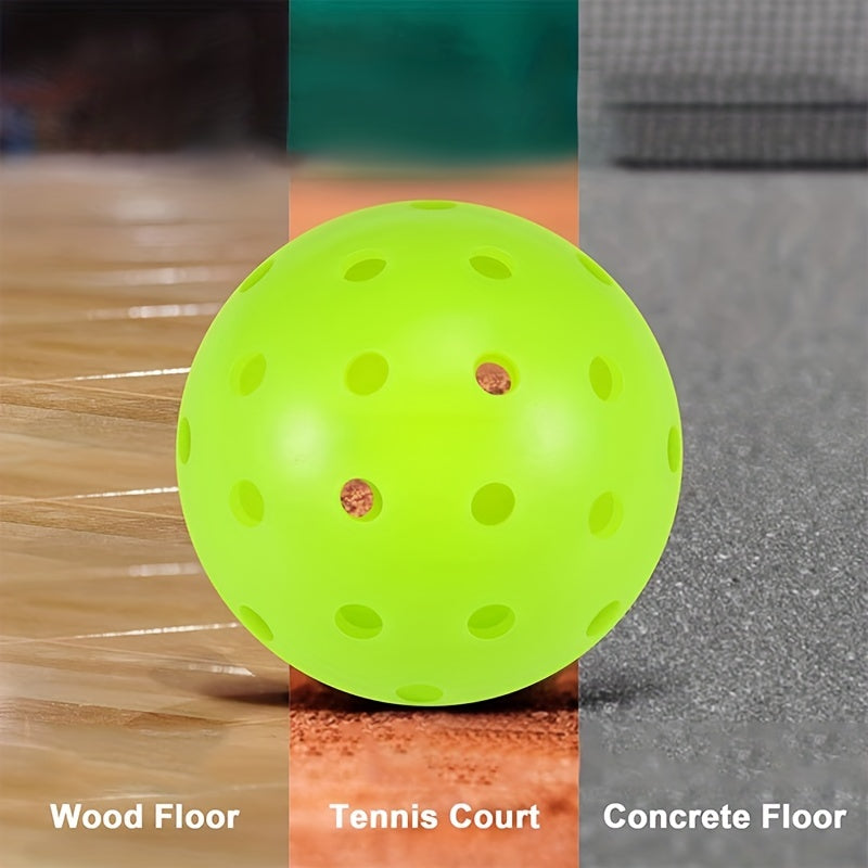 4pcs Outdoor Pickleball w/ 40 Holes for Great Performance & Fun