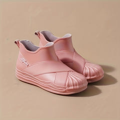 Women's Waterproof Rain Boots Soft Sole Lightweight Rubber Short Boots