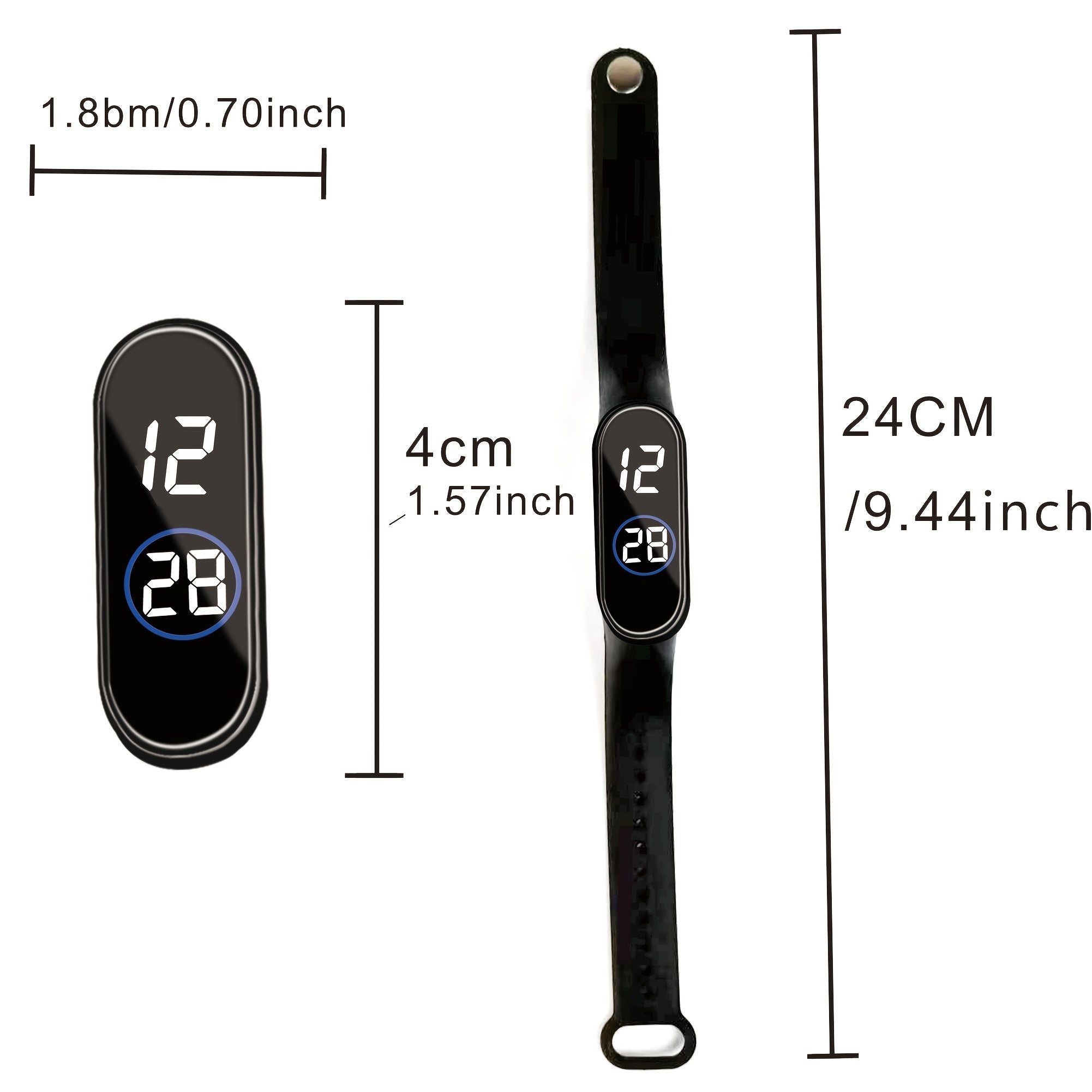 LED Touch Control Sports Electronic Watch