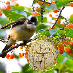 Metal Bird Suet Holder Hanging Feeder For Garden