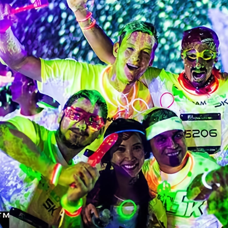 8 Vibrant UV Blacklight Body Paint Colors