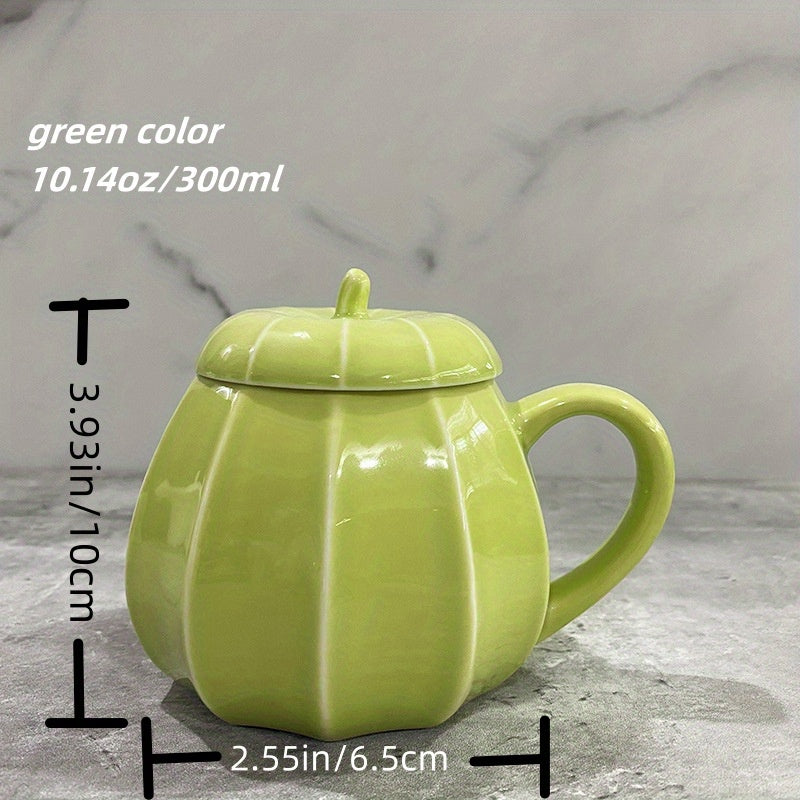 10 14oz Large Pumpkin Mug With Lid - Halloween Special