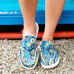 Women's Floral Print Canvas Slip-On Casual Shoes