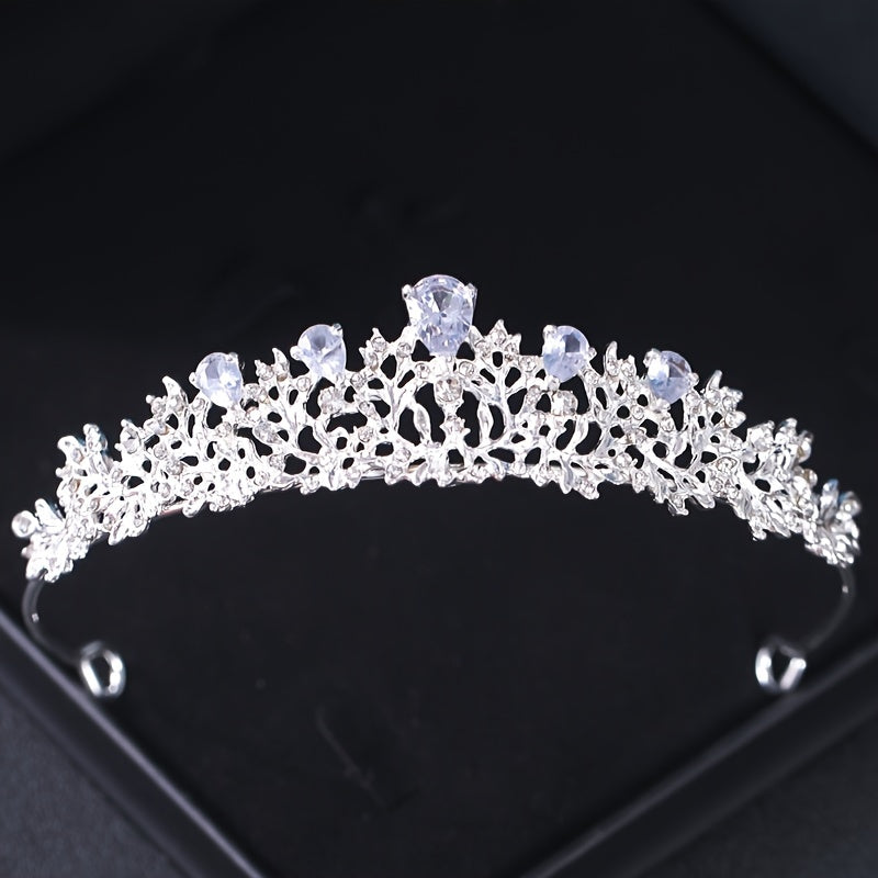 Rhinestone Crown Headband Bridal Wedding Party Decor Princess Tiara