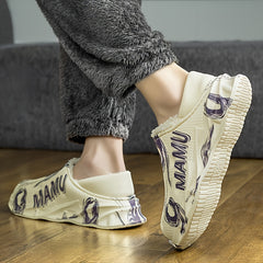 Warm Slipper Socks with Cotton Lining - Indoor & Outdoor Use