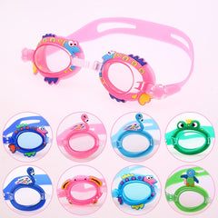 Girls Cartoon Swim Goggles - Waterproof and Adjustable