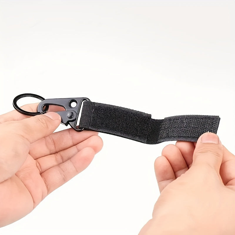 3pcs Outdoor Nylon Mountaineering Hooks Carabiner Buckles Key Bag Accessories