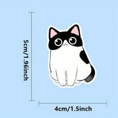 100pcs Cartoon Cat Stickers for Luggage Phone Case Helmet Skateboard