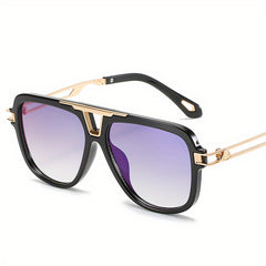 Men's Polarized Aviator Sunglasses UV400 Retro Oversized Square